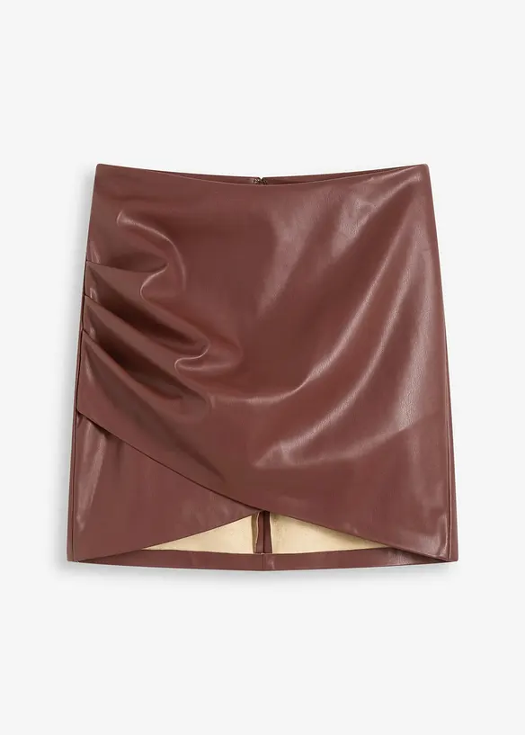 Gonna corta in similpelle, bonprix