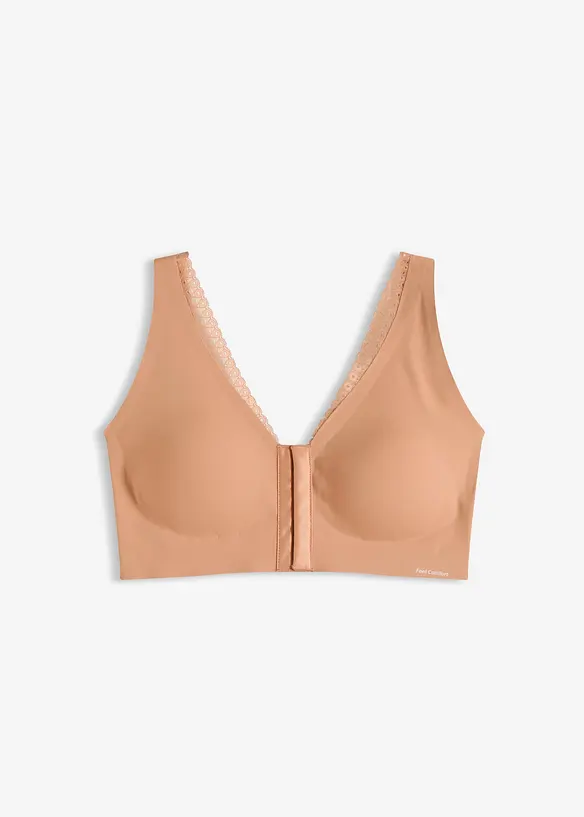 Reggiseno imbottito laser cut senza ferretto con chiusura anteriore Feel Comfort, bonprix