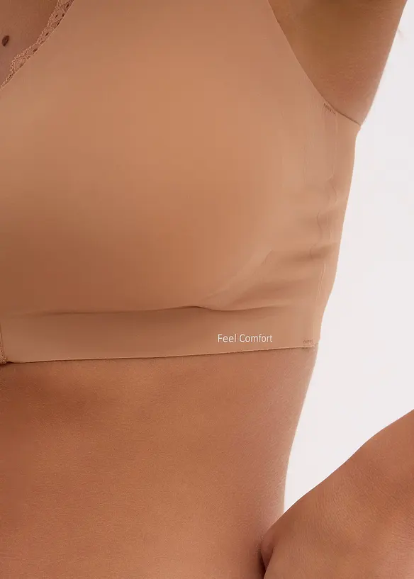 Reggiseno imbottito laser cut senza ferretto con chiusura anteriore Feel Comfort, bonprix