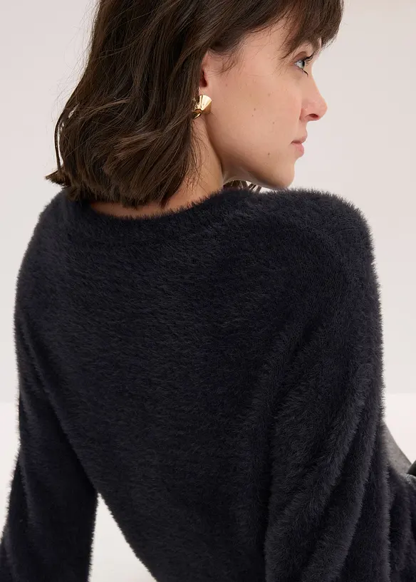 Maglione effetto peluche, bonprix