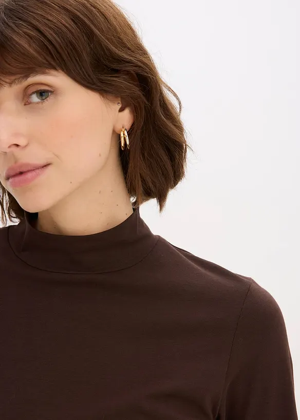 Maglia a maniche lunghe aderente, bonprix