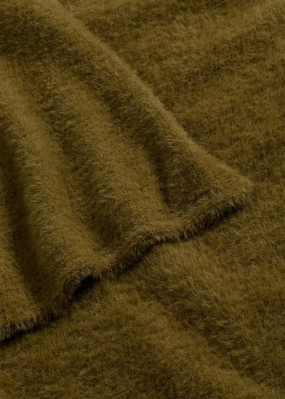 Maglione oversize con sciarpa, bonprix