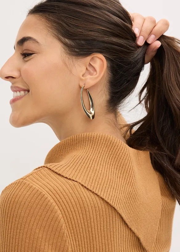 Abito in maglia in misto viscosa fluente, bonprix