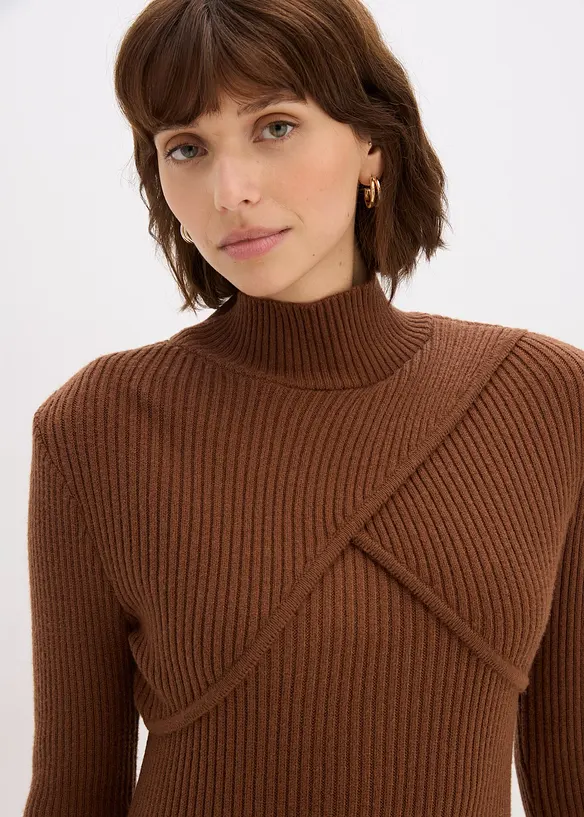 Abito in maglia di misto viscosa, bonprix