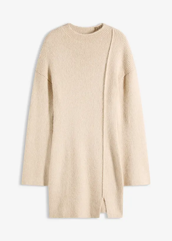 Abito corto in maglia misto lana, bonprix
