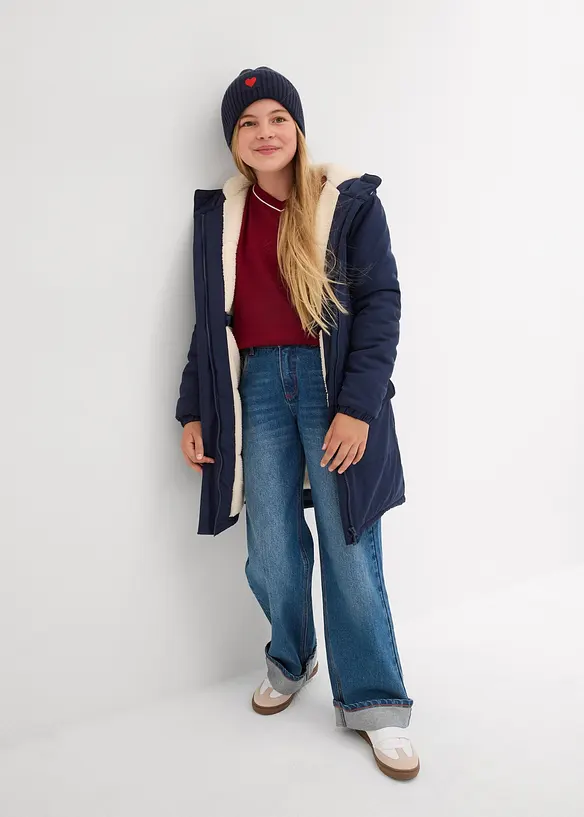 Giubbotto invernale idrorepellente con fodera teddy, bonprix
