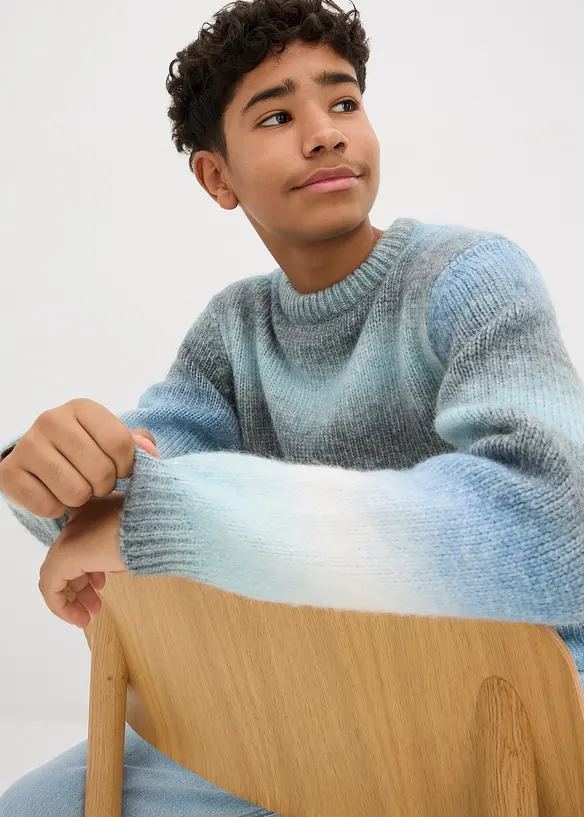 Maglione in filato grosso con colori sfumati, bonprix