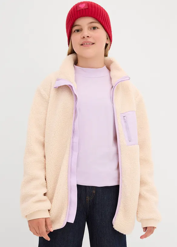 Giacca in pile teddy, bonprix