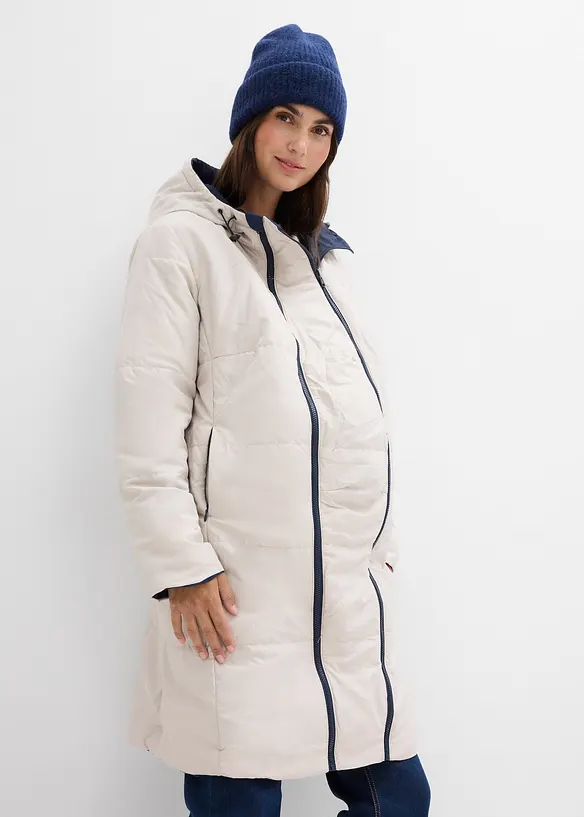 Giubbotto prémaman double face idrorepellente 6 in 1 con inserto babywearing e per gravidanza, bonprix