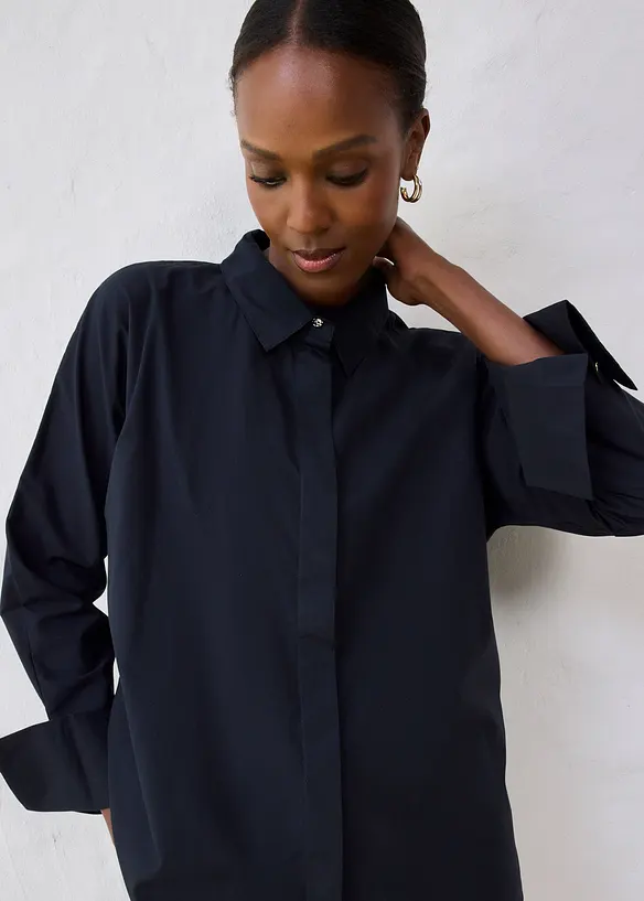 Blusa con seta, bonprix