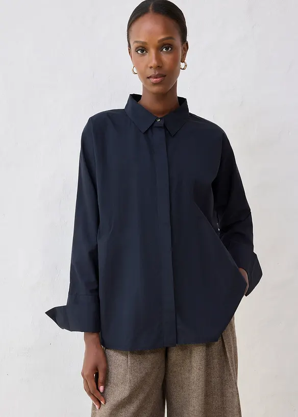 Blusa con seta, bonprix