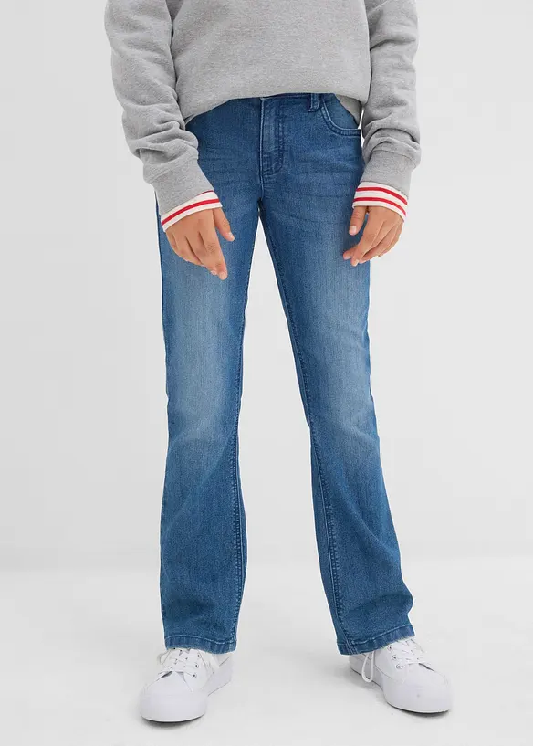 Jeans bootcut, vita bassa, bonprix