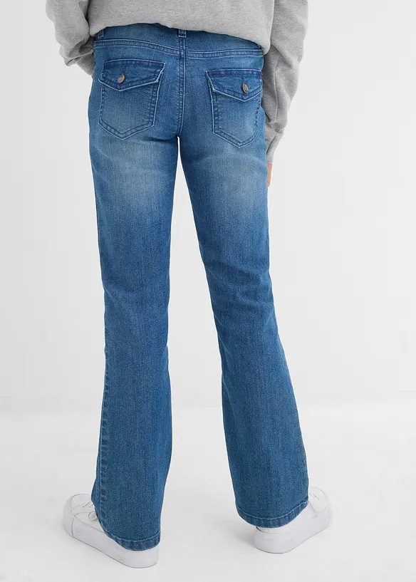Jeans bootcut, vita bassa, bonprix