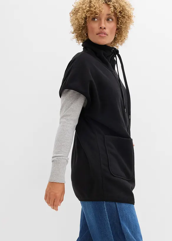 Gilet in pile di poliestere riciclato, bonprix