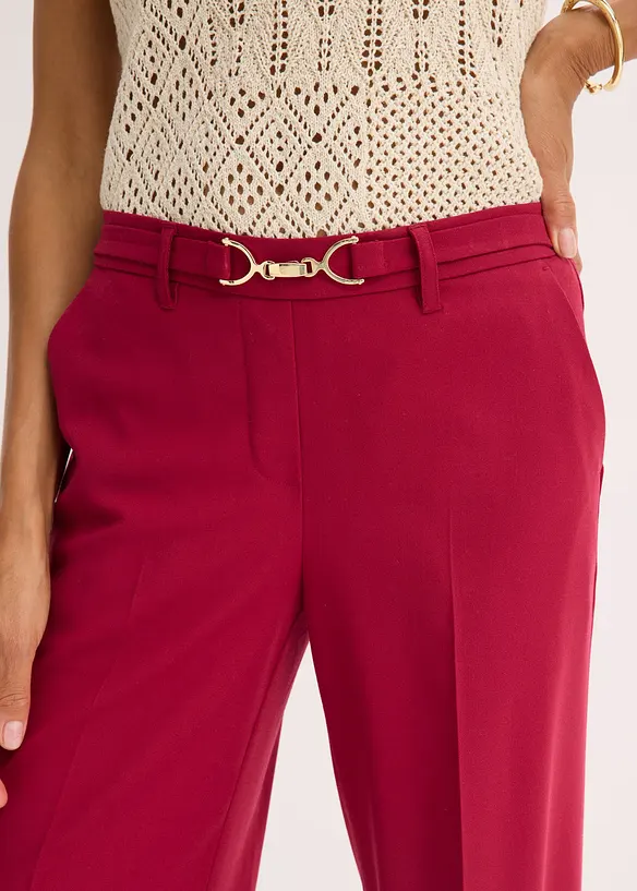 Pantaloni larghi con cintura decorativa, bonprix