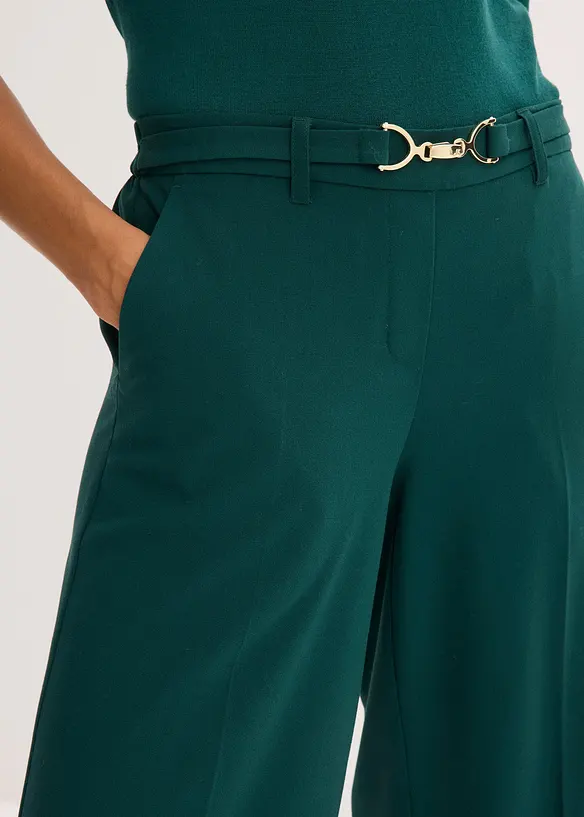 Pantaloni larghi con cintura decorativa, bonprix