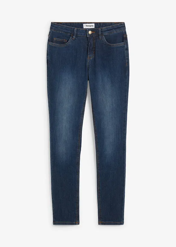 Jeans skinny elasticizzati, vita media, bonprix