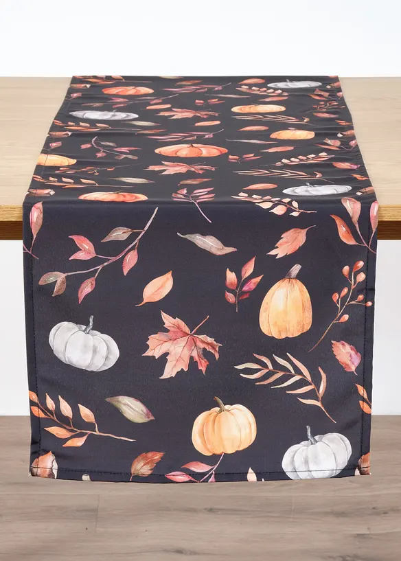 Runner da tavola idrorepellente con motivo a zucche, bonprix
