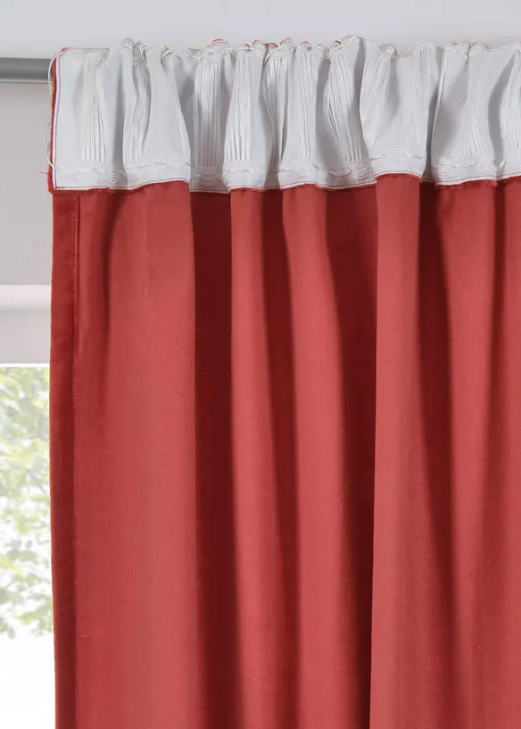 Tenda in velluto di cotone biologico (pacco da 1), bonprix