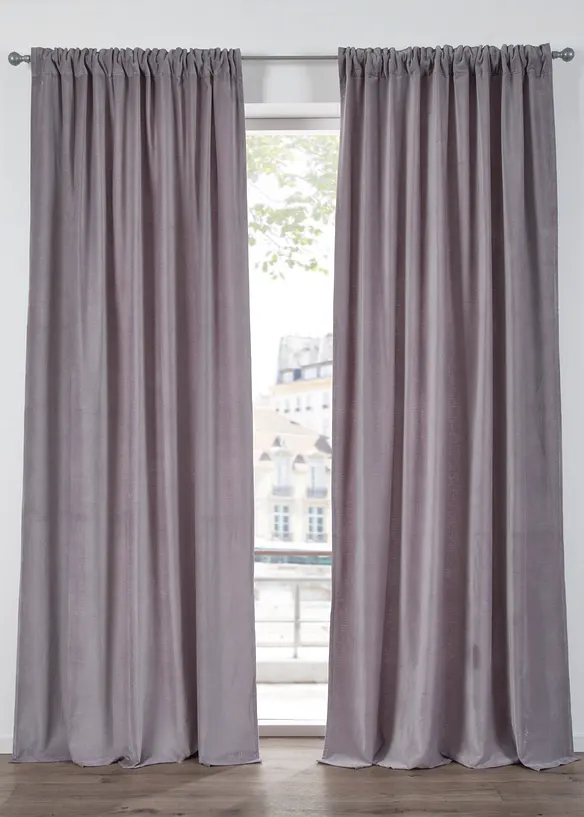 Tenda in velluto di cotone biologico (pacco da 1), bonprix