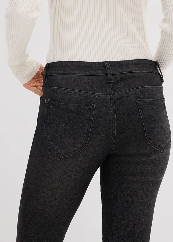 Jeans elasticizzati straight, vita media, bonprix