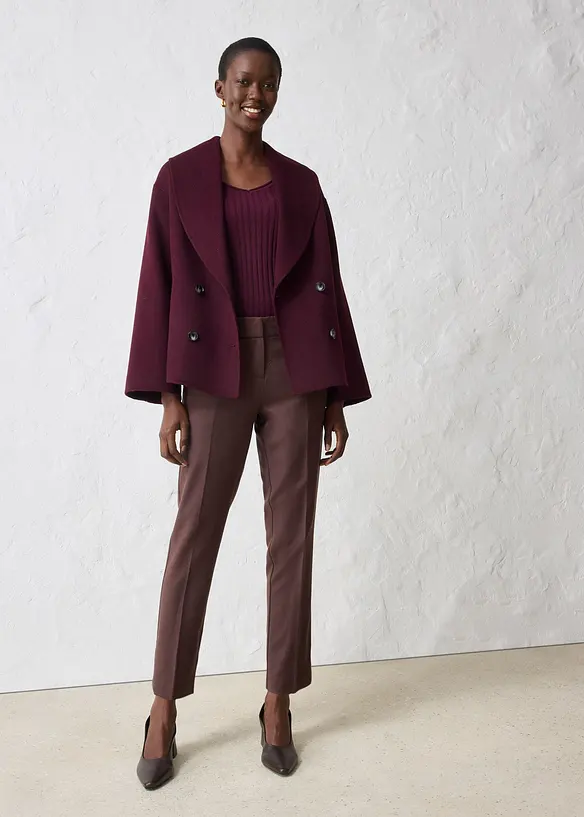 Pantaloni aderenti con lana, bonprix