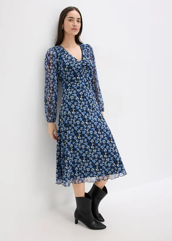 Abito midi in mesh, bonprix