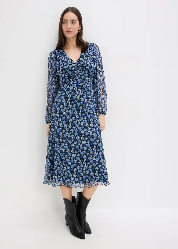 Abito midi in mesh, bonprix