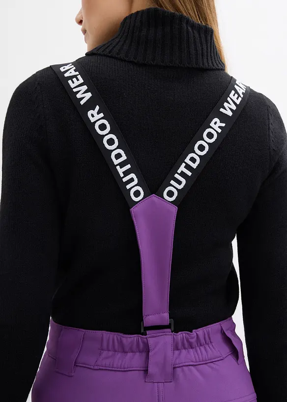 Pantaloni tecnici idrorepellenti in softshell elasticizzato, bonprix