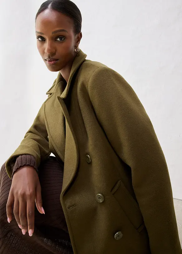 Caban in misto lana, bonprix