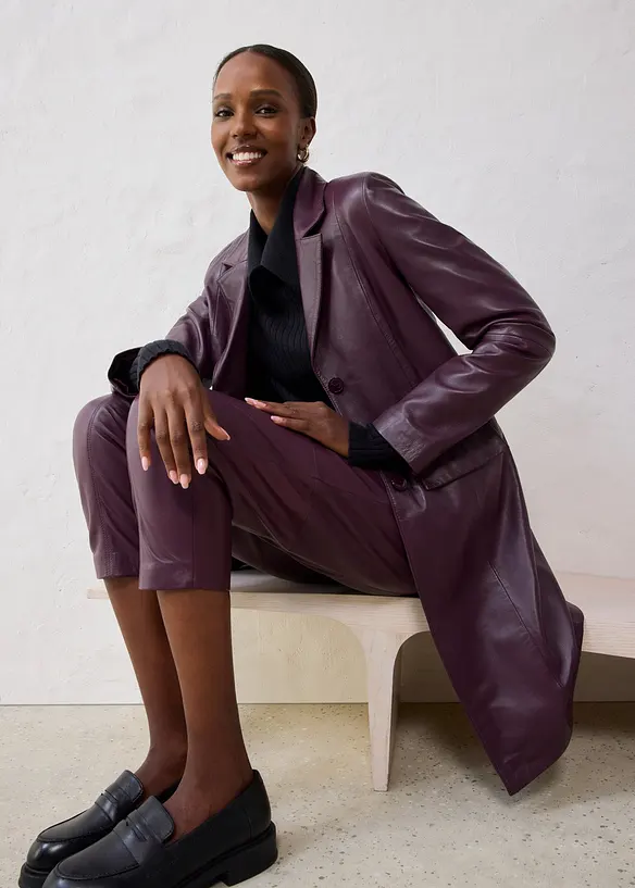 Cappotto corto in nappa d'agnello, bonprix