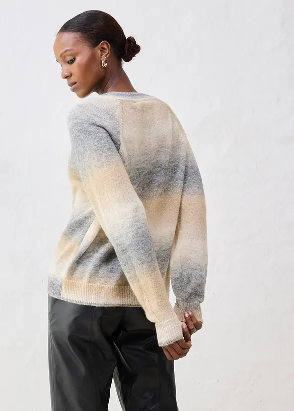 Maglione in misto lana con lurex, bonprix