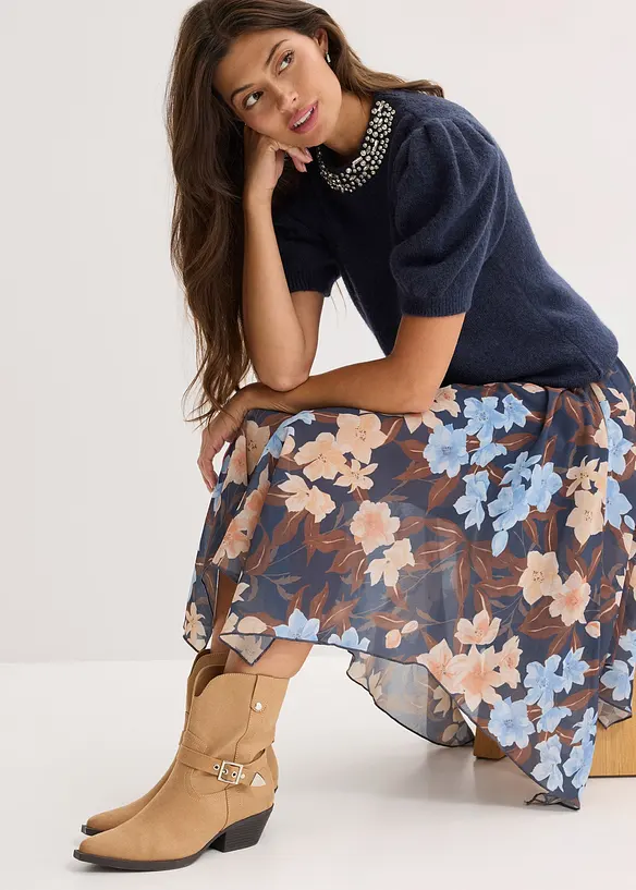 Maglione con strass, bonprix