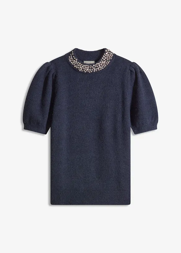 Maglione con strass, bonprix