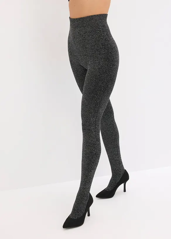 Collant termici in pile con filato glitterato, bonprix