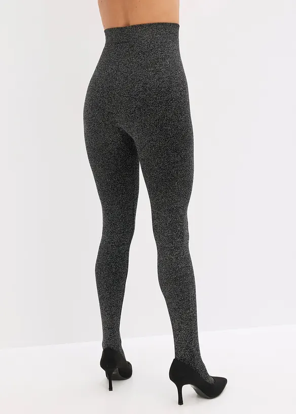 Collant termici in pile con filato glitterato, bonprix