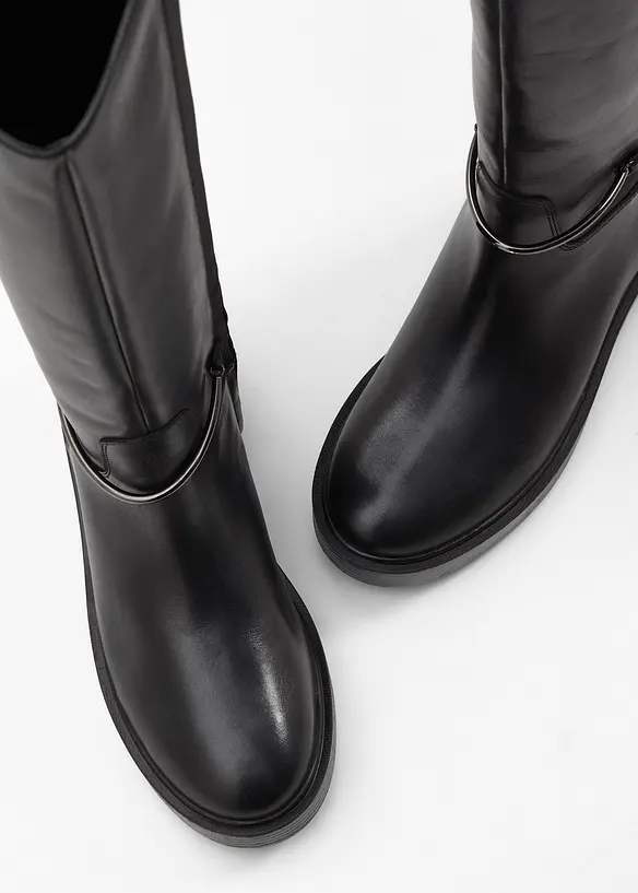 Stivali in pelle, bonprix PREMIUM