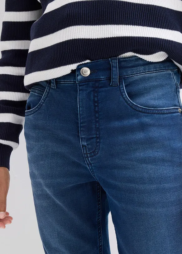 Jeans in felpa slim fit, straight, bonprix