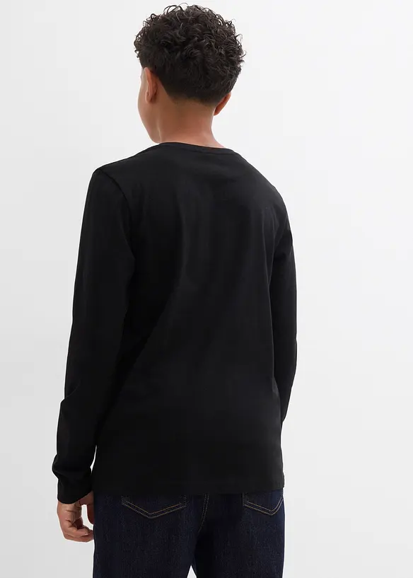 Maglia a maniche lunghe in puro cotone biologico, bonprix