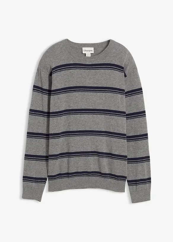 Maglione in filato fine di puro cotone, bonprix