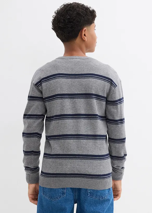 Maglione in filato fine di puro cotone, bonprix