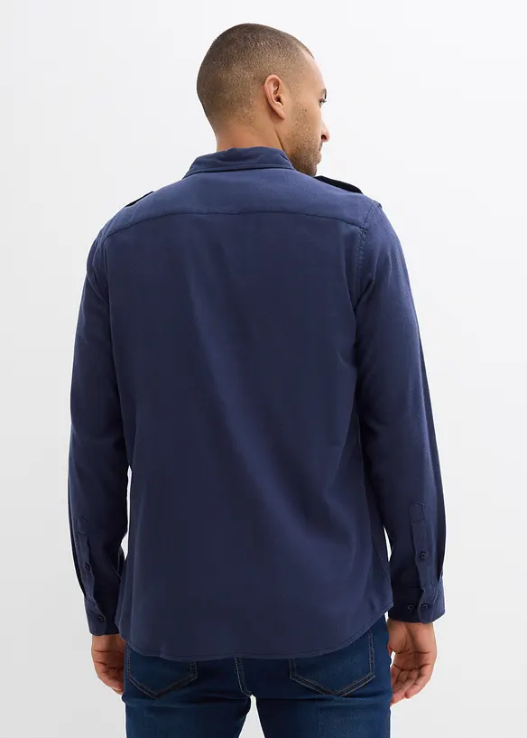 Camicia in flanella di puro cotone, bonprix