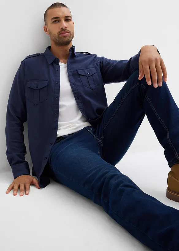 Camicia in flanella di puro cotone, bonprix
