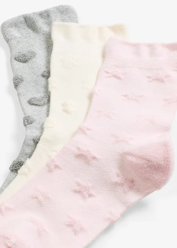 Calzini soft touch con bordo anticompressione (pacco da 3 paia), bonprix