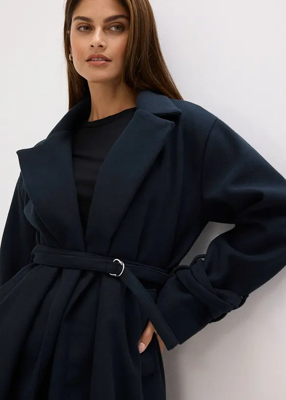 Cappotto in misto viscosa, bonprix