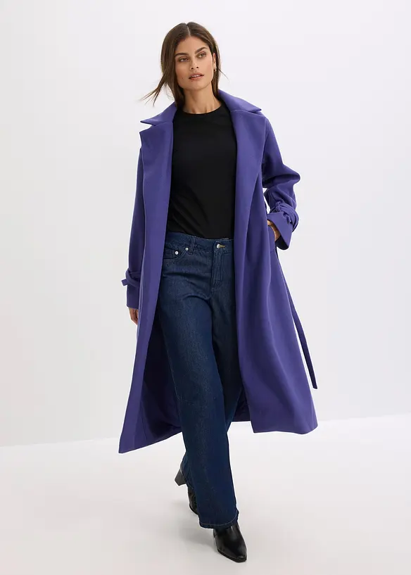 Cappotto in misto viscosa, bonprix