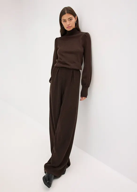 Pantaloni in filato fine, bonprix