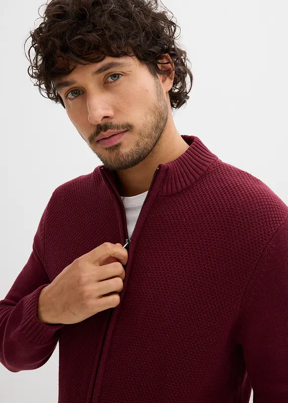 Cardigan in filato fine di puro cotone, bonprix