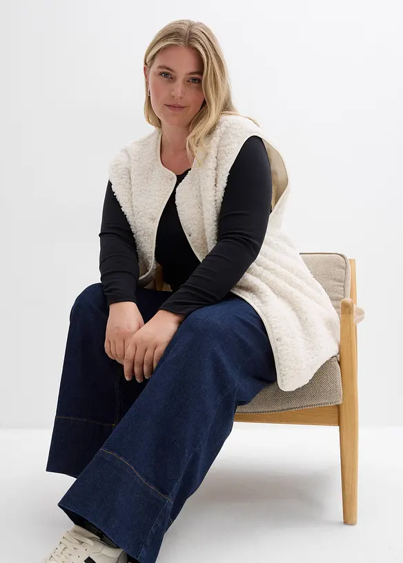 Gilet teddy, bonprix