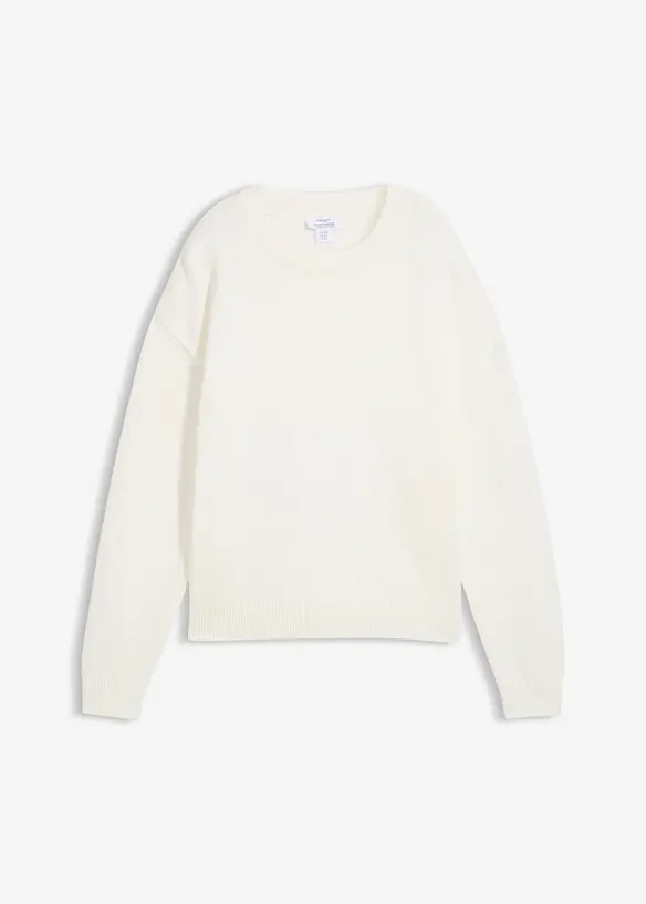 Maglione oversize in puro cotone, bonprix